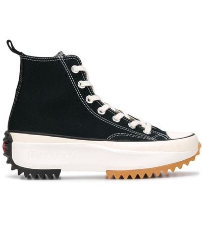 Converse Run Star High-top Sneakers - Zwart