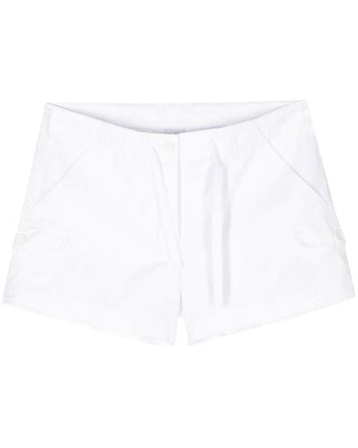 Aspesi Pantalones cortos cargo con cordones - Blanco
