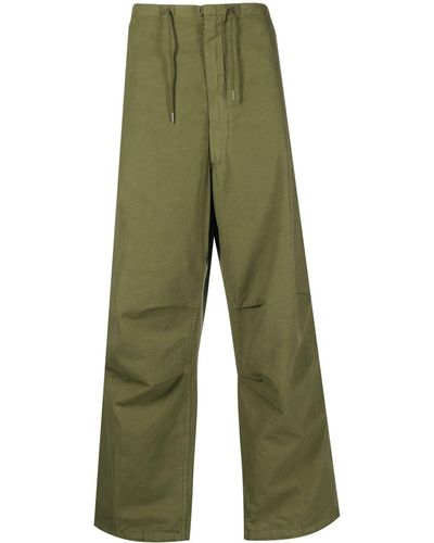 DARKPARK Wide-leg Track Trousers - Green