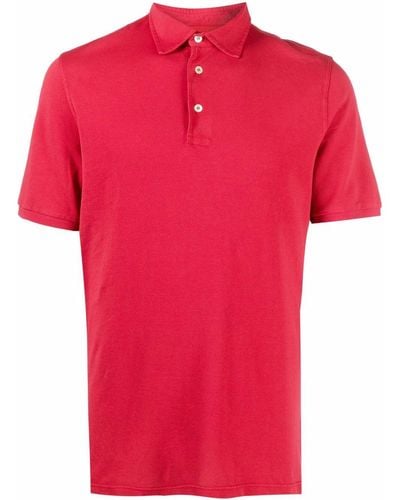 Fedeli Kurzärmeliges Poloshirt - Rot