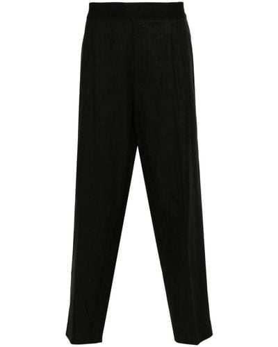 Neil Barrett Pantalones ajustados con pinzas - Negro