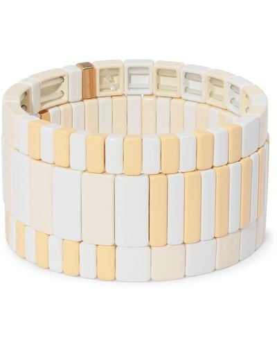Roxanne Assoulin Flat White Bracelet Set