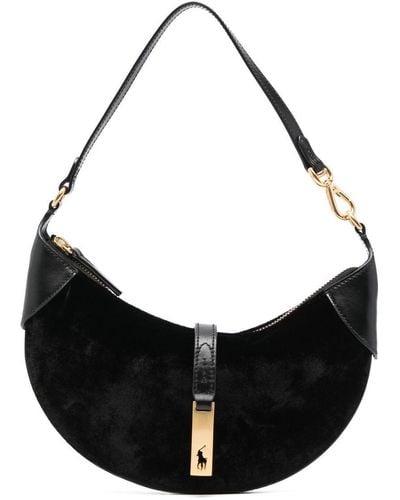 Polo Ralph Lauren Id Logo-detail Shoulder Bag - Black