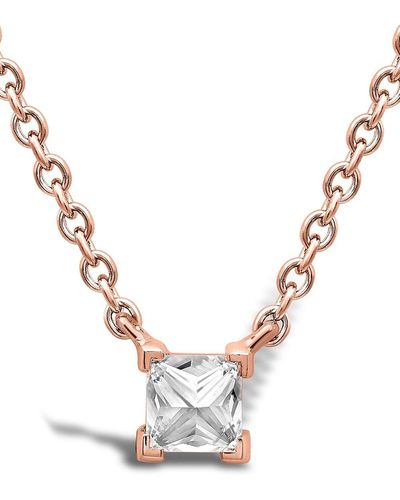 Pragnell 18kt Rose Gold Rockchic Diamond Solitaire Necklace - Multicolour
