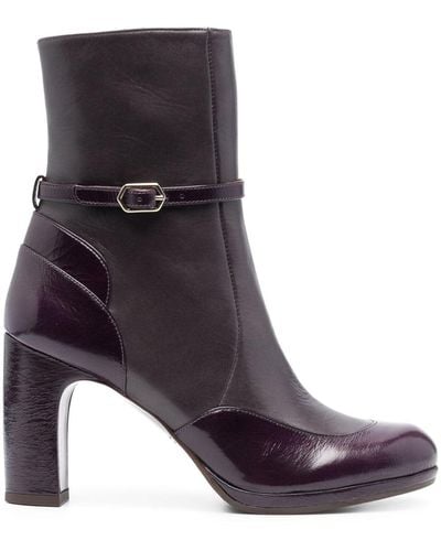 Chie Mihara Custor 100mm Leather Boots - Brown