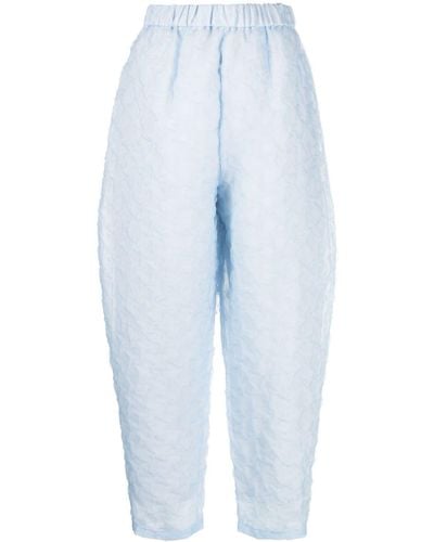 Enfold Pantalones ajustados Formed Egg con efecto arrugado - Azul
