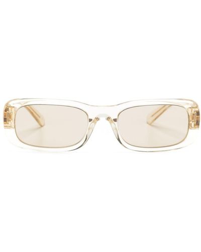 Miu Miu Glimpse Rectangle-frame Sunglasses - Natural
