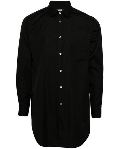 COMME DES GARÇON BLACK Classic-collar cotton shirt - Negro