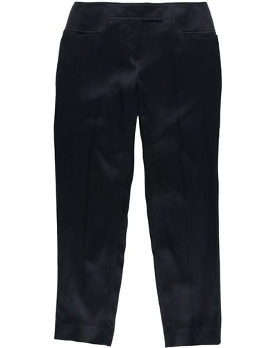 Tom Ford Pressed-crease Tapered-leg Pants - Blue