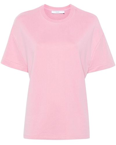 IRO Edweena T-Shirt mit rundem Ausschnitt - Pink