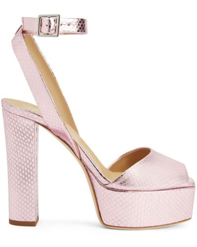 Giuseppe Zanotti Betty 120mm Platform Sandals - Pink