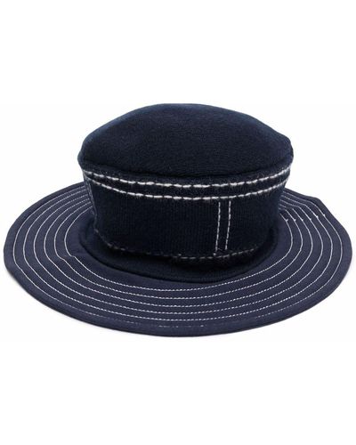 Barrie Hut mit breiter Krempe - Blau
