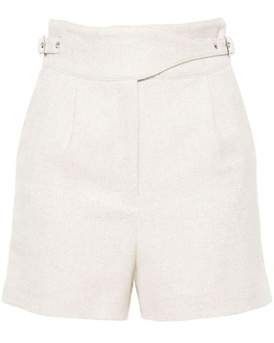 IRO Pleated Textured Shorts - White