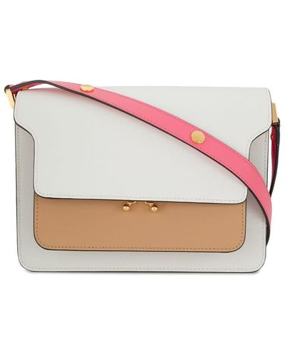 Marni Bolso de hombro Trunk - Blanco