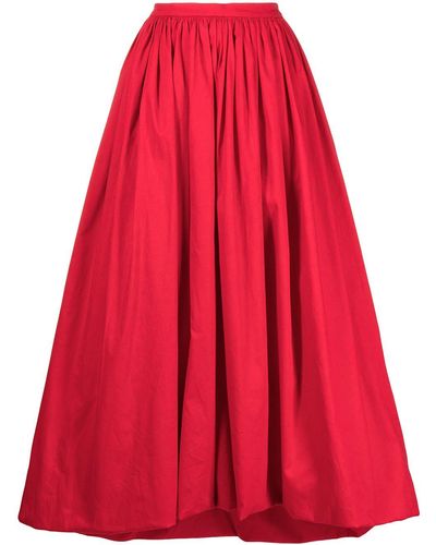 Kika Vargas Nina Full Skirt - Red