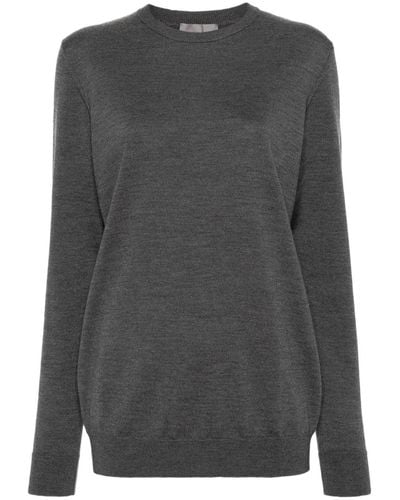 Wardrobe NYC Crew-neck Wool Sweater - Grey