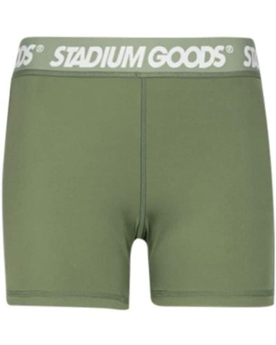 Stadium Goods Radlerhose mit Logo-Print - Grün