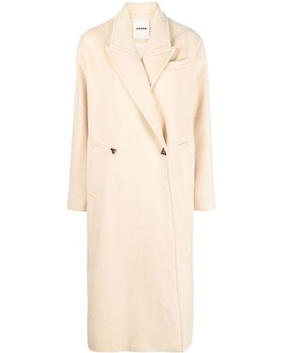 Aeron Haven Double-breasted Wool Coat - Natural