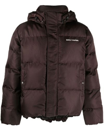Daily Paper Epuffa Hooded Jacket - Brown