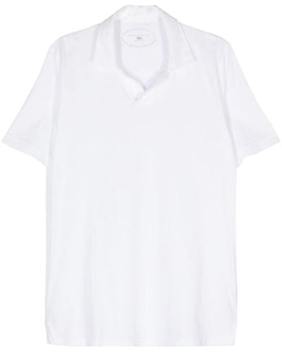 Fedeli Franky Cotton Polo Shirt - White