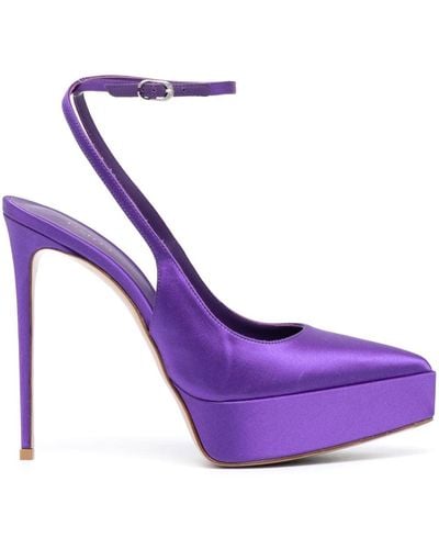 Le Silla Uma 130mm Platform Court Shoes - Purple