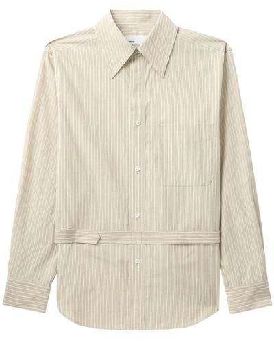 Toga Striped Button-up Shirt - Natural