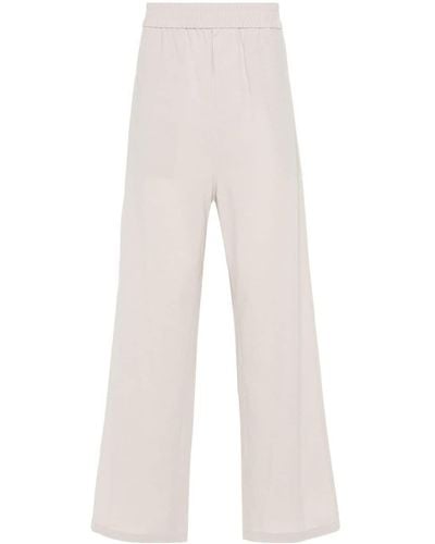 Ami Paris Wide-leg Trousers - White