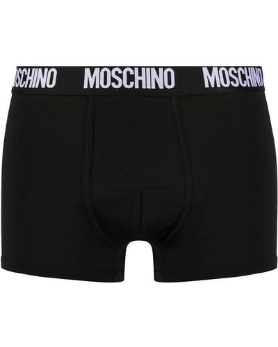 Moschino Boxer con logo - Nero