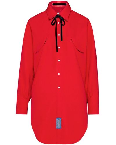 Maison Margiela Camisa reversible de x Pendleton - Rojo