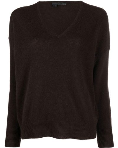 360cashmere Kaschmirpullover mit V-Ausschnitt - Schwarz