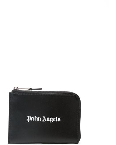 Palm Angels Kartenetui mit Logo-Print - Schwarz