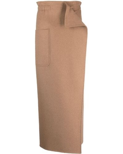 Max Mara Patch-pocket Straight Skirt - Brown