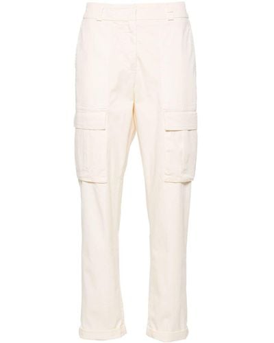 Peserico Cropped Cargo Trousers - Natural