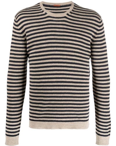 Barena Stripe-print Knit Sweater - Blue