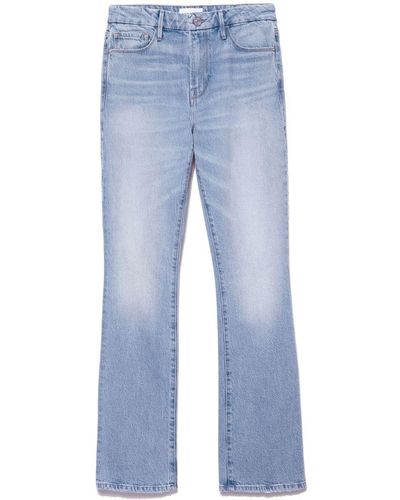 FRAME High-rise Flared Jeans - Blue