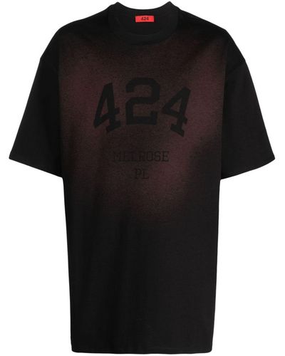 424 フェイデッド Tシャツ - ブラック