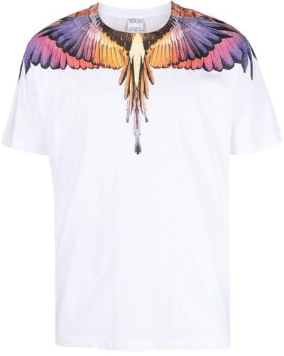 Marcelo Burlon Wings-print Short-sleeve T-shirt - White