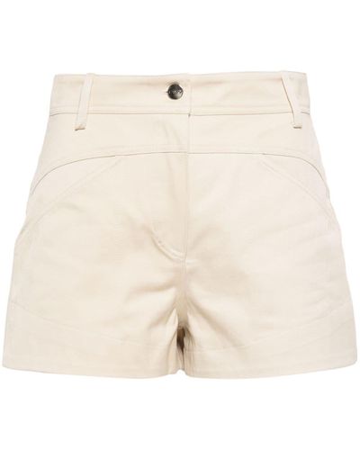 IRO Shaima Cut-out Cotton Shorts - Natural