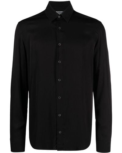 Patrizia Pepe Long-sleeved Button-up Shirt - Black