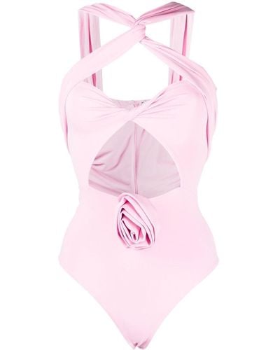 Magda Butrym Verdrehter Body mit Cut-Outs - Pink