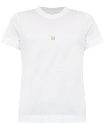 Givenchy Klassisches Cropped-T-Shirt - Weiß