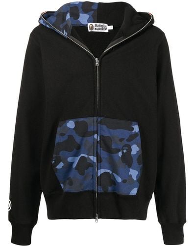 Bape Shark Hooded Jacket Reflective A-pe Cotton Men's Sweatshirt Colourful  Letters Thin Zip Casual Hoodie, Black : : Fashion