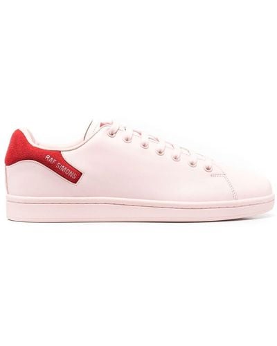 Raf Simons Orion Low-top Leather Sneakers - Pink