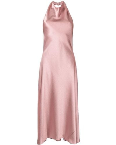 Vince Halterneck Midi Dress - Pink