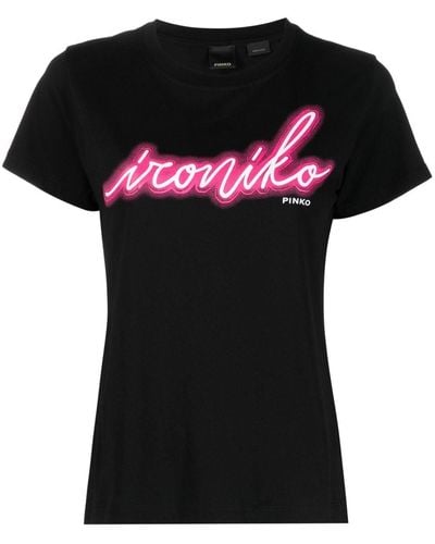 Pinko Ironiko Tシャツ - ブラック