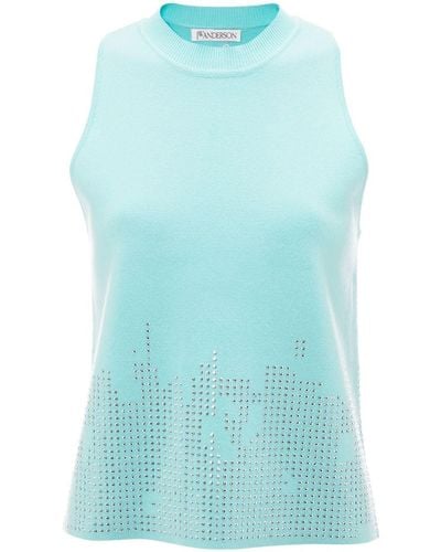 JW Anderson Studded Tank Top - Blue