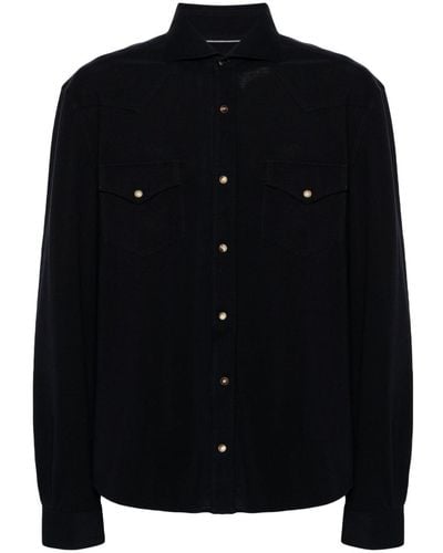 Brunello Cucinelli Camisa de manga larga - Negro