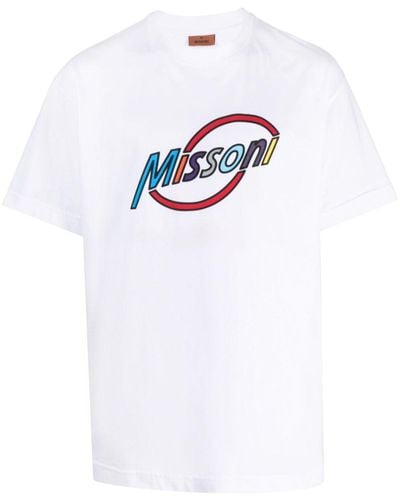 Missoni Logo-print Cotton T-shirt - White