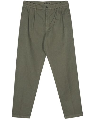Aspesi Dart-detailing Tapered Pants - Gray