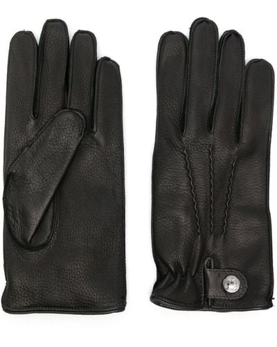 Corneliani Handschuhe mit Handgelenksriemen - Schwarz